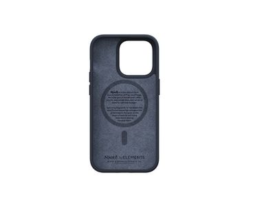 FUNDA MAGSAFE IPHONE 12/13/14 PRO PIEL DE SALMON NEGRO NJORD
