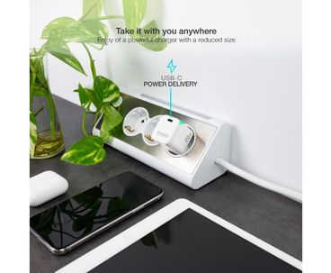 CARGADOR PARED/VIAJE USB-C/PD 20W BLANCO TOOQ