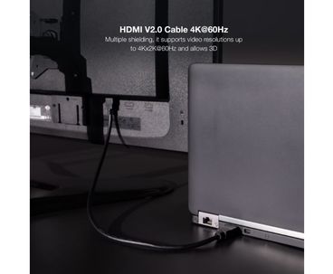 CABLE HDMI V2.0 4K 1M NEGRO NANOCABLE