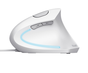 RATON OPTICO ERGONOMICO VERTICAL VERTO BLANCO TRUST