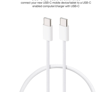 CABLE USB-C A USB-C 1M BLANCO NANOCABLE