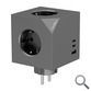 BASE DE 3 ENCHUFES 2xUSB-C PD + USB-A NEGRO COOLBOX